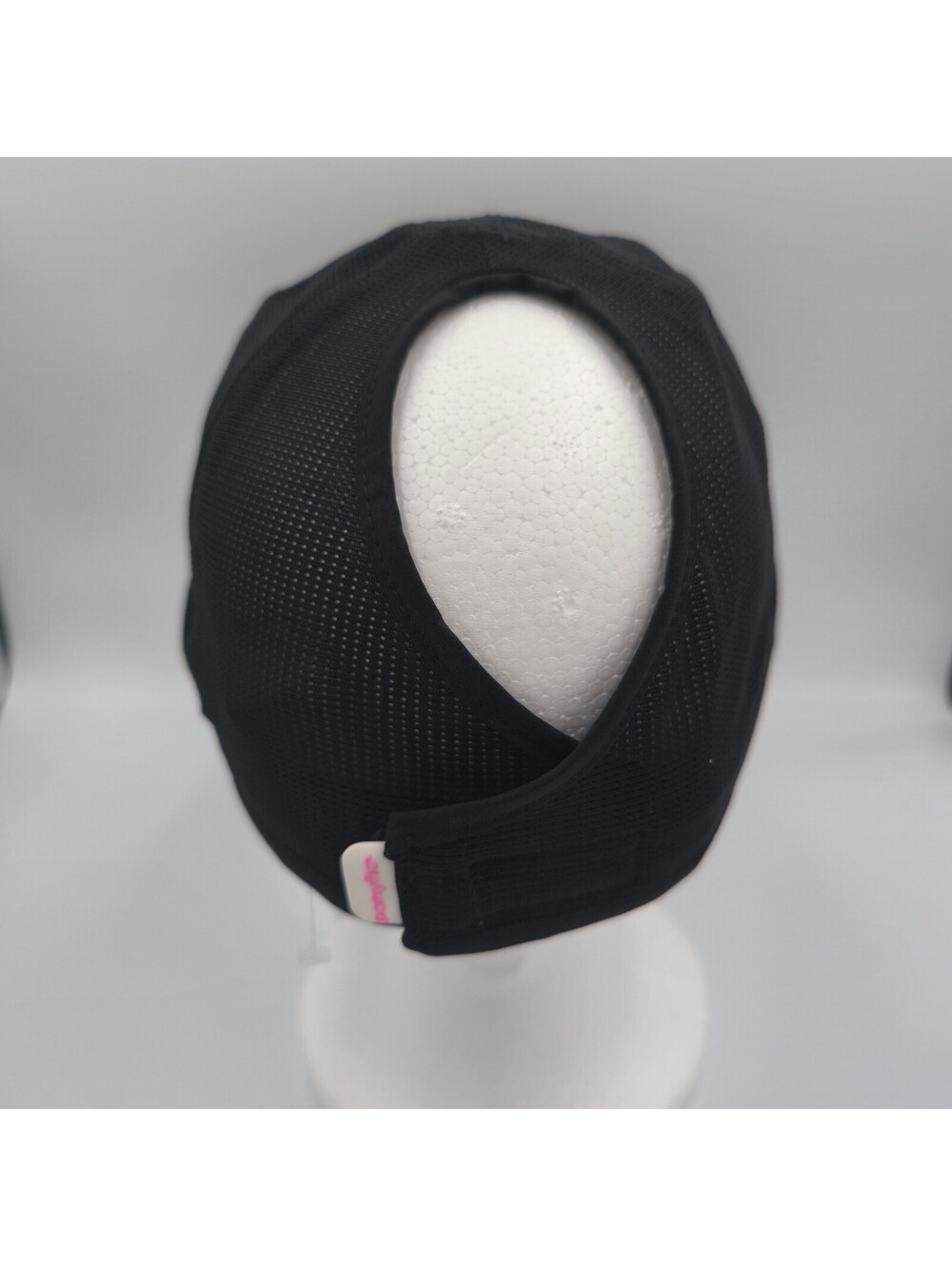 Ponyflo Ava Performance Ponytail Baseball Cap Black Mesh Back UPF 50+ OS - Picture 3 of 5